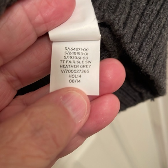 Gap Kids GapKids Small Argyle design Full Zipper Cardigan Boy’s Sz XXL Gray &Red - Picture 11 of 16